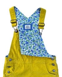 Image 3 of Mini Boden Yellow Corduroy Short Overalls-3-4Y