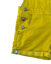 Image 4 of Mini Boden Yellow Corduroy Short Overalls-3-4Y