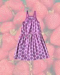 Image 1 of Primary Pink Polka Dot Dress-6-7Y