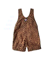 Image 2 of Animal Print Short Overalls-6-12m