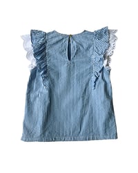 Image 2 of Crewcuts Striped Seersucker Blouse-L (10-11)