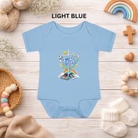 Image 3 of Faith Cross with Rainbow & Bible Newborn Onesie - Infant Bodysuit