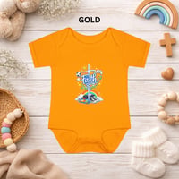 Image 5 of Faith Cross with Rainbow & Bible Newborn Onesie - Infant Bodysuit