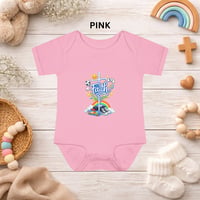 Image 12 of Faith Cross with Rainbow & Bible Newborn Onesie - Infant Bodysuit