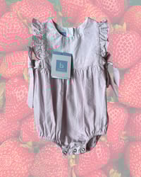Image 1 of NWT Bella Bliss Seersucker Bubble Romper-6m