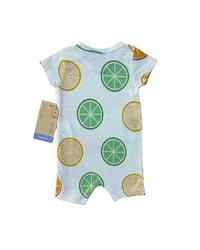 Image 2 of NWT Monica + Andy Slub Shorty Romper-NB