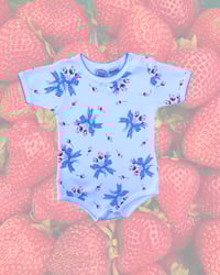 Image 1 of Vintage Gingham Tulip Onesie-9-12m