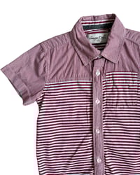 Image 3 of Red Striped Button Up-4T