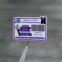 Image 1 of Bangtan library card sticker