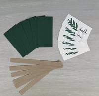 Image 4 of Blue Hydrangea Flower Card Making Kit for Adults to DIY 6 Floral Hello Greeting Cards