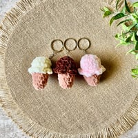 Image 1 of Ice Cream Keychain Bag Charm