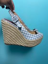 Look 52 Christian Louboutin Blue/white Espadrilles