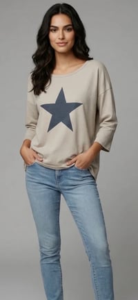 Star print sweatshirt 