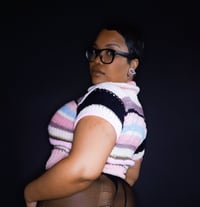 Image 3 of Hand Knit Collared Top