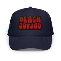Image 3 of BLACK JOY 365 TRUCKER HAT - RADICAL RED