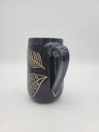 Image 2 of Black Leaf Mug  