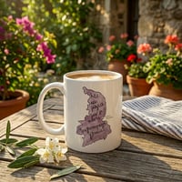 Image 3 of Κούπα Πορσελάνης - Φραγκοσυριανή (Map Design) | Original Artwork