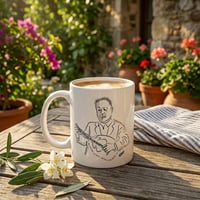 Image 3 of Κούπα Πορσελάνης - Μάρκος Βαμβακάρης (Portrait) | Original Artwork