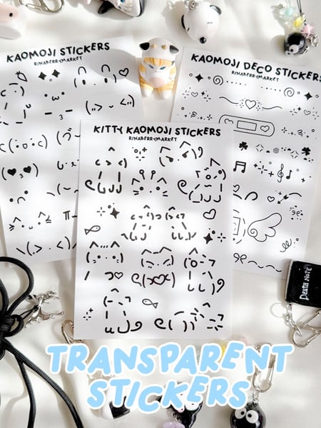 Image of kaomoji stickers bundle