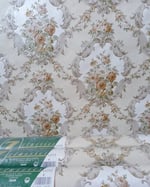 1980s Vintage Zen Wallpaper Rolls - Retro Embossed Damask Traditional Pearlescent - (Set of 3 Rolls) thumbnail 1
