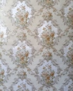 1980s Vintage Zen Wallpaper Rolls - Retro Embossed Damask Traditional Pearlescent - (Set of 3 Rolls) thumbnail 2