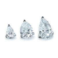 'Titanium Pear Cut Prong Set Gem' by NeoMetal 