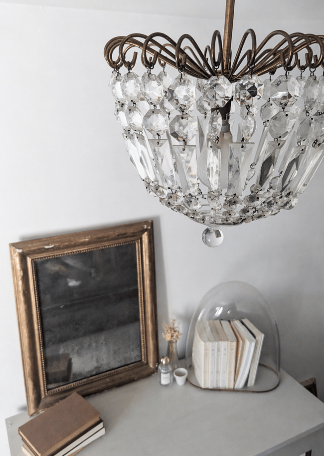 Lustre pampilles en cristal