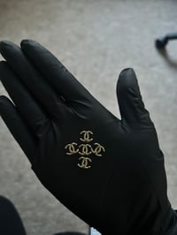 5x Gold Metal Flat Back Charm Cc Craft, Junk Case & Jewellery Making UK (5 PACKS LEFT)