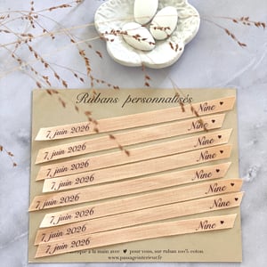 Image of PERSONNALISATION boîtes, signets, rubans