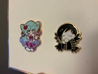 Image 2 of Queen of Hatred + Binah Enamel Pins (limited 15 stock only)