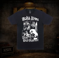 Image 3 of Kill You "Alive with Violence" logo tee  in Black & White