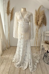Image 4 of Photo prop | dress for photoshoot | Winona | size S/M | maternity | white lace