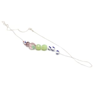 Image of GLASS CANDY SILVER NECKLACE 1