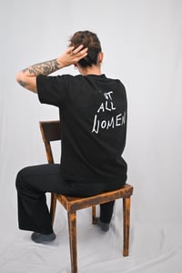 Image 2 of *But All Women Extra Oversize T-Shirt, black