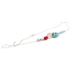 Image of GLASS CANDY SILVER NECKLACE 3