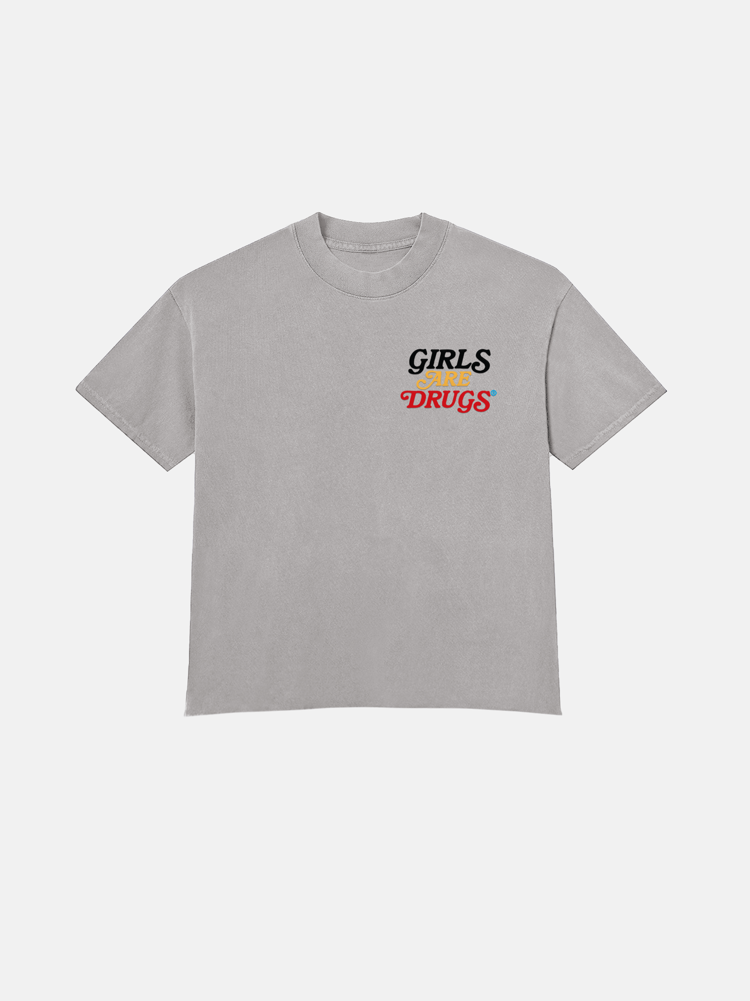 Image of GIRLS ARE DRUGS® UNION TEE  - CEMENT