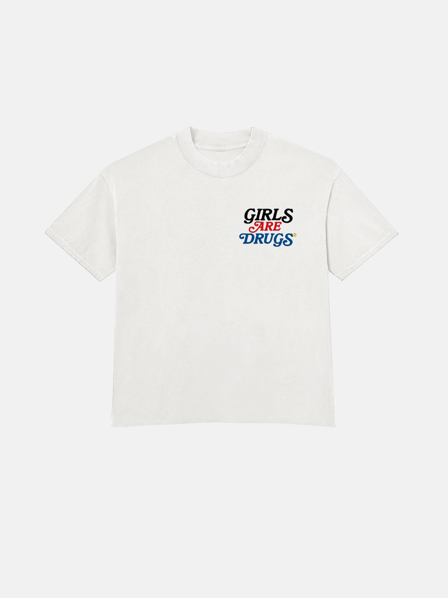 Image of GIRLS ARE DRUGS® UNION TEE  - WHITE