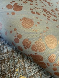 Image 2 of Hand marbled book-cloth - No.1 (SECOND) 