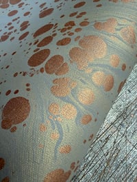 Image 1 of Hand marbled book-cloth - No.1 (SECOND) 