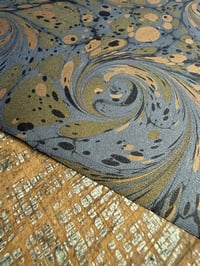 Image 2 of Hand marbled book-cloth - No.5