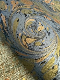Image 3 of Hand marbled book-cloth - No.5