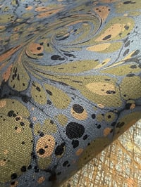 Image 1 of Hand marbled book-cloth - No.5