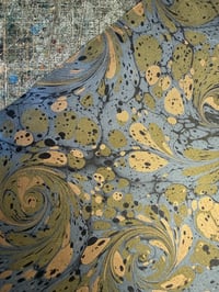 Image 5 of Hand marbled book-cloth - No.5