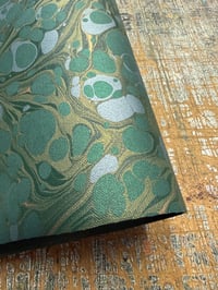 Image 1 of Hand marbled book-cloth - No.8