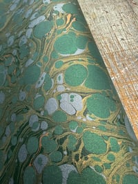 Image 2 of Hand marbled book-cloth - No.8