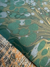 Image 3 of Hand marbled book-cloth - No.8