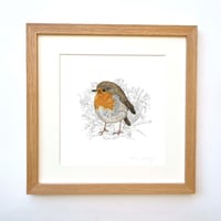 Image 3 of ROBIN REDBREAST ART PRINT