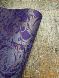 Image 2 of Hand marbled book-cloth - No.9