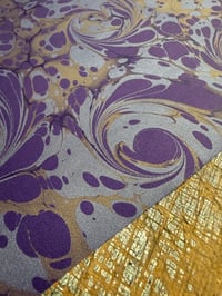 Image 1 of Hand marbled book-cloth - No.9