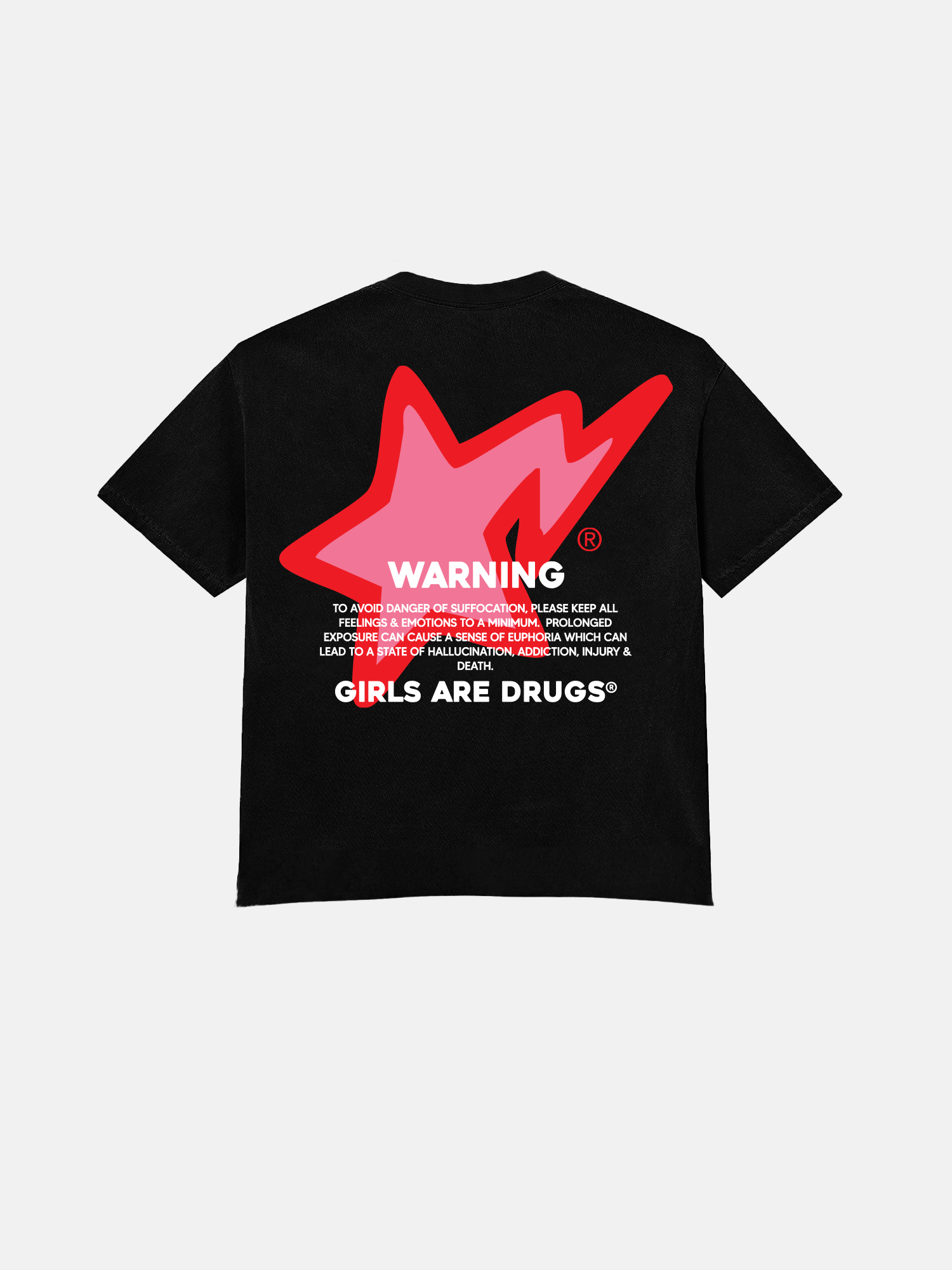 Image of GIRLS ARE DRUGS® x BABY MILO TEE -  "1-800-ADDCTN"  BLACK